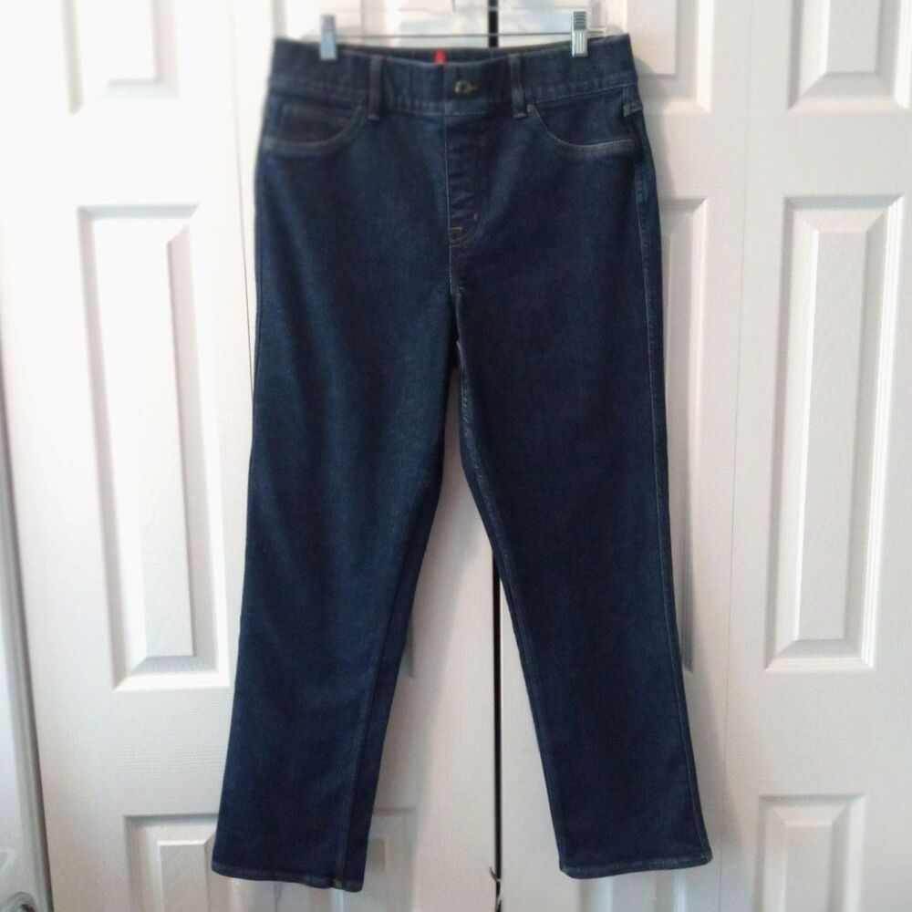 Spanx Jeans 1X Petite Dark Wash Pull On 1XP